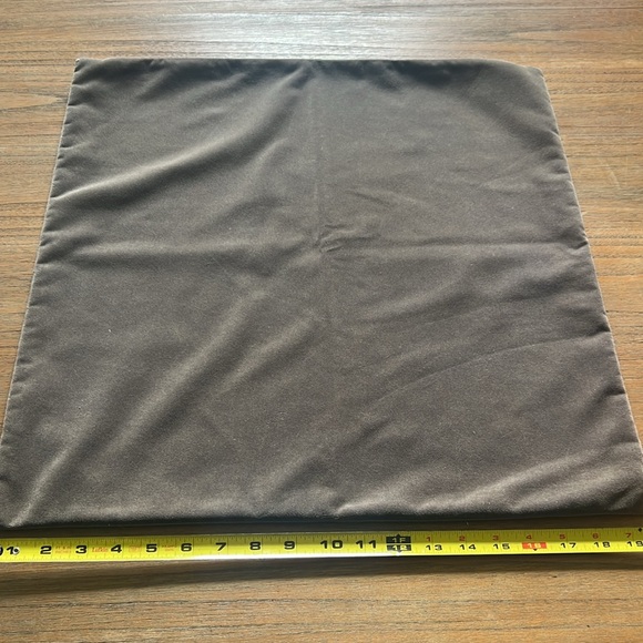 Pottery Barn Chocolate Brown Brushed Velvet Pillow Cover - Picture 3 of 4